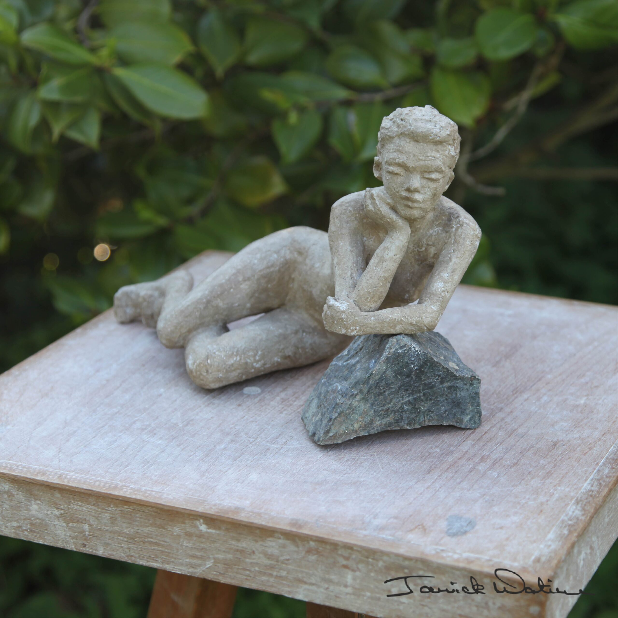 Janick Watine, statue patine à vendre Emma Janick Watine, statue patine à vendre Emma